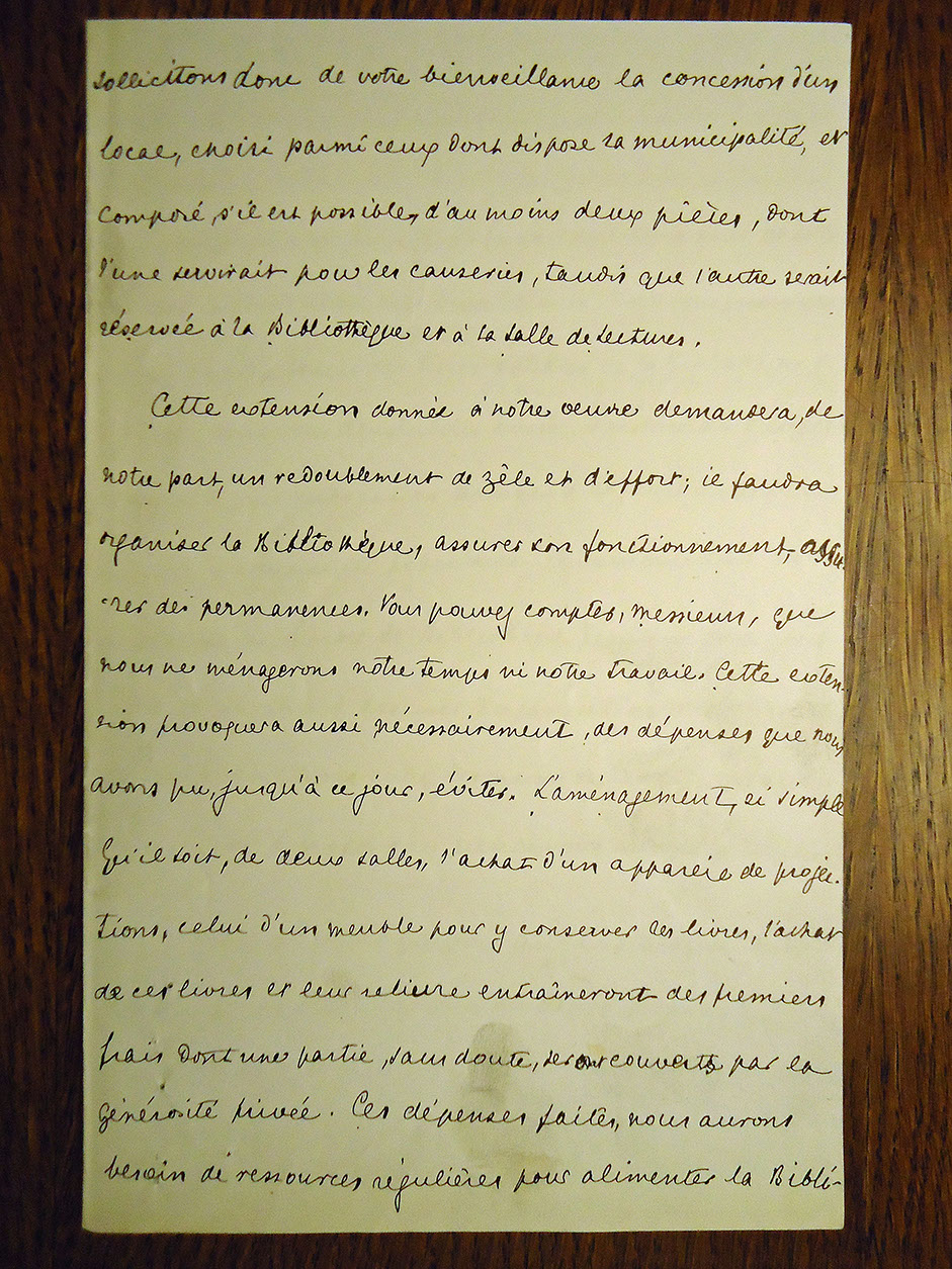 Lettre au maire, 15 janvier 1900 3