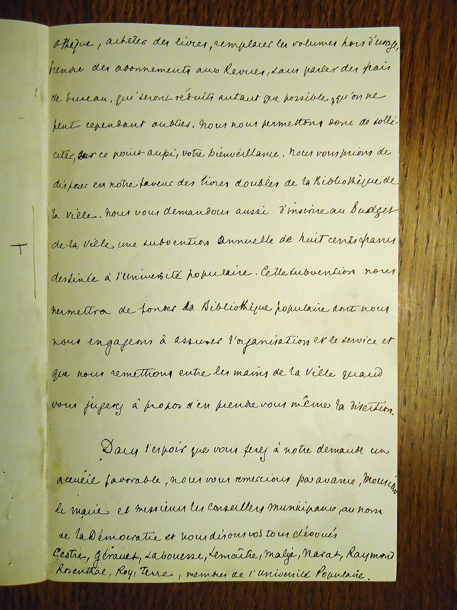 Lettre au maire, 15 janvier 1900 4