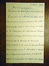 Lettre au maire de Dijon, 7 mars 1900