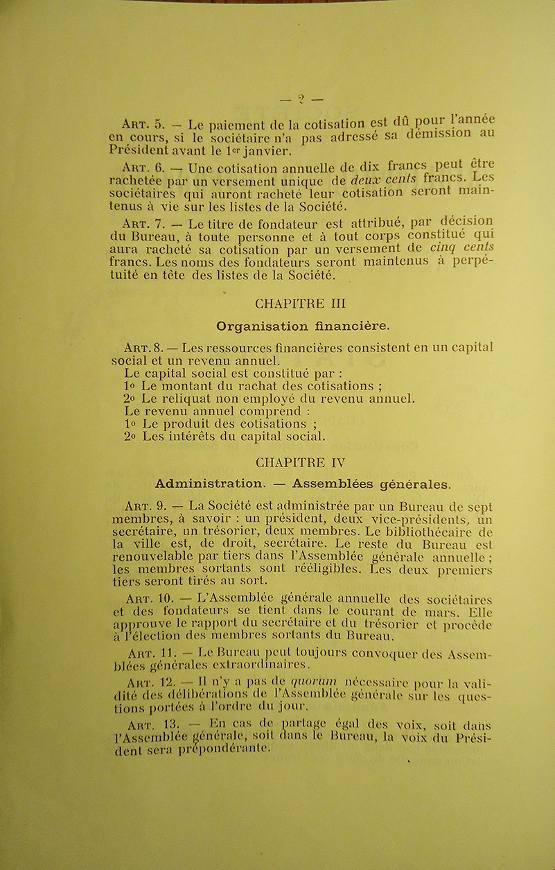 Statuts de la Société 2