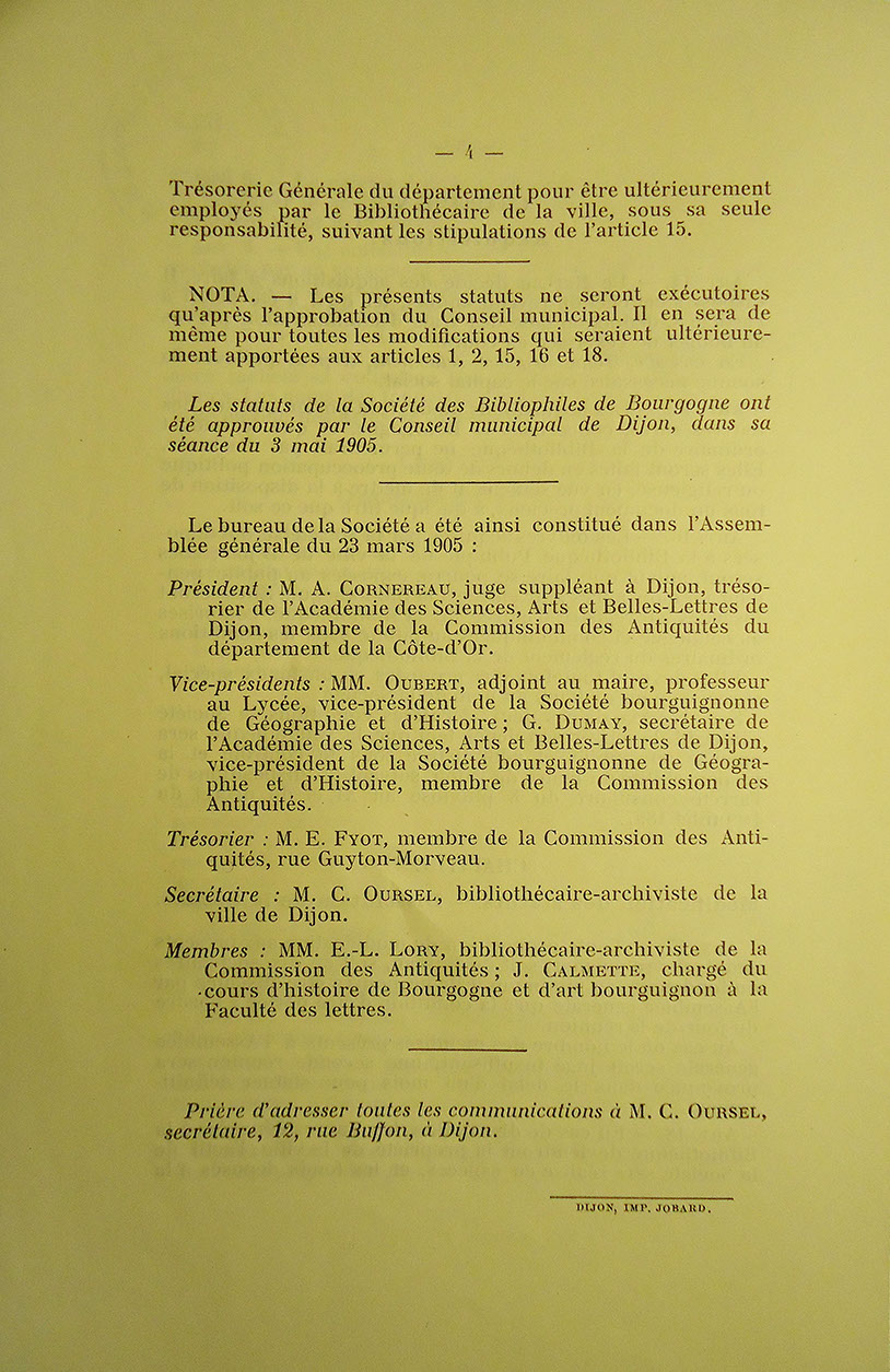 Statuts de la Société 4