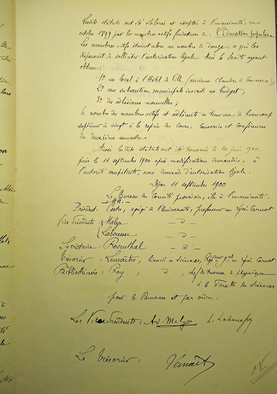 Statuts de l'Education populaire (5)