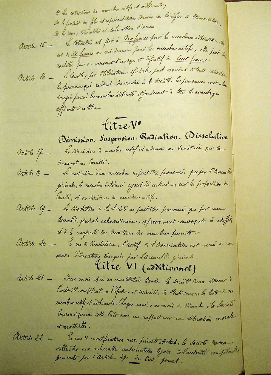 Statuts de l'Education populaire (4)